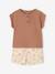Baby-Set: Henley-Shirt & Shorts, personalisierbar Oeko-Tex - mokka - 1
