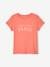 Mädchen T-Shirt, Message-Print BASIC Oeko-Tex - erdbeer+himmelblau+rot+vanille - 7