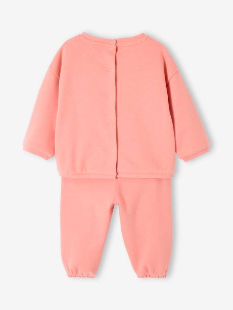 Baby-Set: Sweatshirt & Hose, personalisierbar Oeko-Tex blush 4