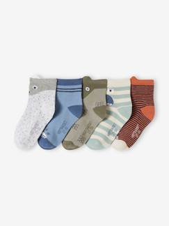 -5er-Pack Jungen Socken mit Tieren