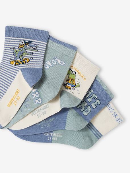 5er-Pack Jungen Socken mit Dino Oeko-Tex aqua 2