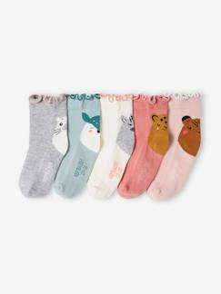 Maedchenkleidung-Unterwäsche, Socken, Strumpfhosen-5er-Pack Mädchen Socken Oeko-Tex