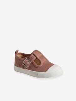 -Baby Stoffschuhe mit Schnalle