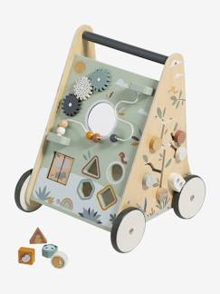 Spielzeug-Baby-Activity-Lauflernwagen mit Bremsen, Holz FSC®