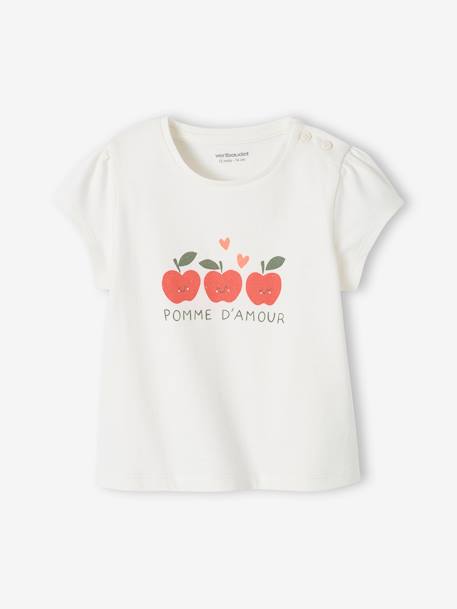 2er-Pack Baby T-Shirts BASIC Oeko-Tex - pack altrosa hello+pack weiß apfel - 8