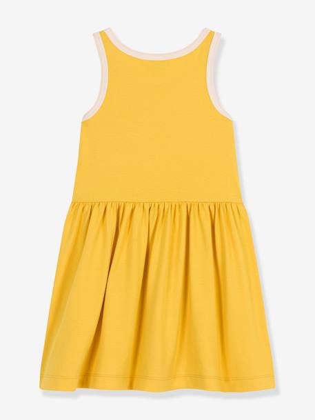 Ärmelloses Mädchen Kleid PETIT BATEAU gelb 2