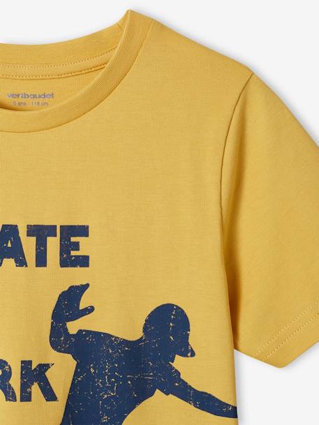 Jungen T-Shirt mit Schriftzug oder Print BASIC Oeko-Tex - aqua+gelb+königsblau+mintgrün+nachtblau+salbeigrün - 7