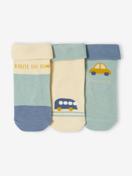 3er-Pack Jungen Baby Socken Oeko-Tex salbeigrün 2