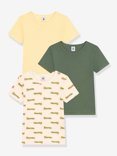 3er-Pack Kinder T-Shirts PETIT BATEAU grün 1