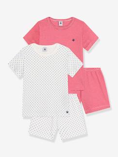 Jungenkleidung-2er-Pack Jungen Sommer-Schlafanzüge PETIT BATEAU