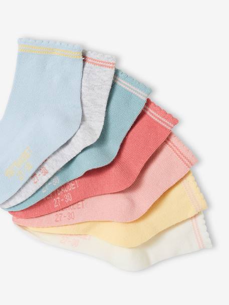 7er-Pack Mädchen Socken BASIC OEKO-TEX® aprikose 2