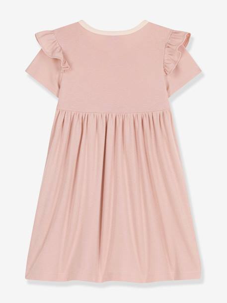 Geripptes Mädchen Sommerkleid PETIT BATEAU hellrosa 2