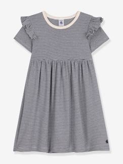 Geripptes Mädchen Sommerkleid PETIT BATEAU  [numero-image]