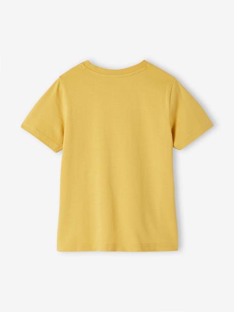 Jungen T-Shirt mit Schriftzug oder Print BASIC Oeko-Tex - aqua+gelb+königsblau+mintgrün+nachtblau+salbeigrün - 6