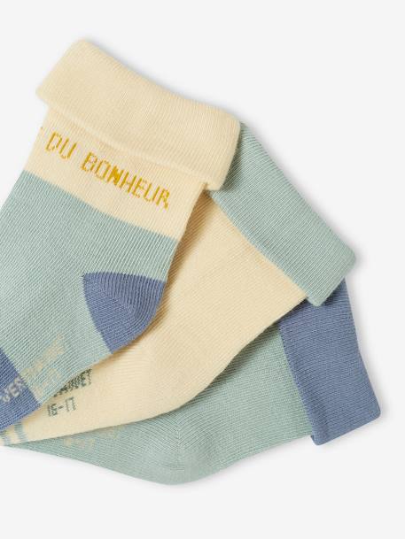 3er-Pack Jungen Baby Socken Oeko-Tex salbeigrün 3