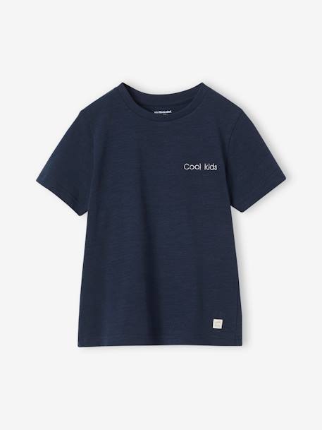 Jungen T-Shirt BASIC, personalisierbar Oeko-Tex - blaugrau+bordeaux+graugrün+mandarine+marine+wollweiß - 35