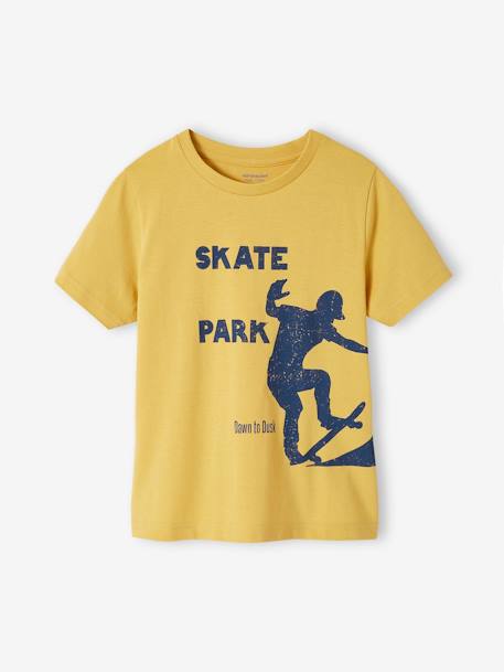 Jungen T-Shirt mit Schriftzug oder Print BASIC Oeko-Tex - aqua+gelb+königsblau+mintgrün+nachtblau+salbeigrün - 5