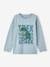 Jungen Shirt mit Print, Recycling-Baumwolle grau meliert+himmelblau 4