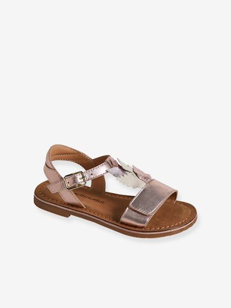 Kinder Klett-Sandalen gold 1