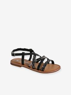 Kinderschuhe-Kinder Sandalen mit überkreuzten Riemchen