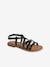 Kinder Sandalen mit überkreuzten Riemchen - set schwarz - 1