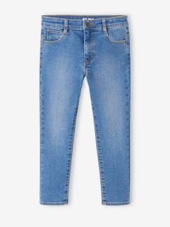 Jungenkleidung-Jeans-Jungen Slim-Fit-Jeans WATERLESS, Hüftweite COMFORT Oeko-Tex, Bundweite verstellbar