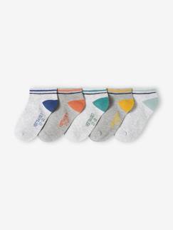 Jungenkleidung-Unterwäsche & Socken-5er-Pack Jungen Kurzsocken BASICS OEKO-TEX®