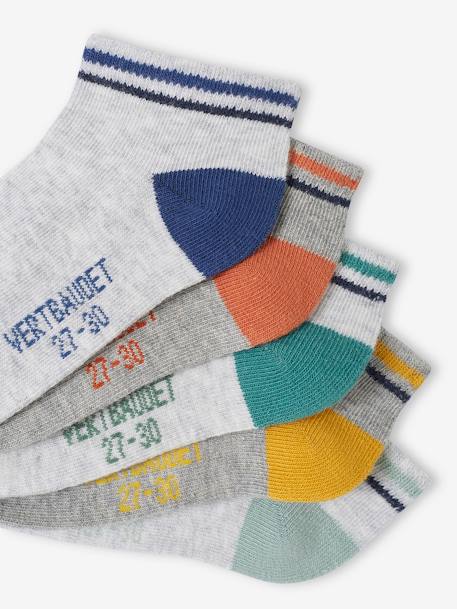 5er-Pack Jungen Kurzsocken BASICS OEKO-TEX® grau meliert 2