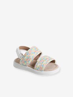 Kinderschuhe-Baby Klett-Sandalen mit nachtleuchtenden Flechtriemen