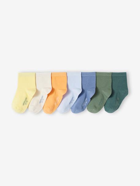 7er-Pack Jungen Socken BASICS Oeko-Tex - himmelblau - 1