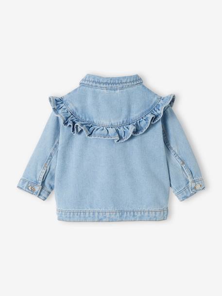 Baby Jeansjacke mit Volants Oeko-Tex bleached 2