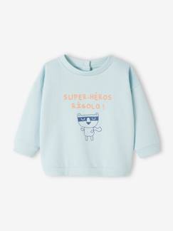 -Baby Sweatshirt SUPER-HÉROS RIGOLO, personalisierbar Oeko-Tex