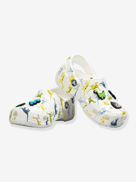 Kinder Clogs Clog T Dinosaure CROCS grün bedruckt 1