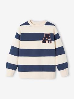 Jungenkleidung-Jungen Sweatshirt mit Frottee-Patch Oeko-Tex