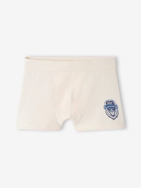 7er-Pack Jungen Boxershorts mit Bio-Baumwolle, Bären - königsblau - 7