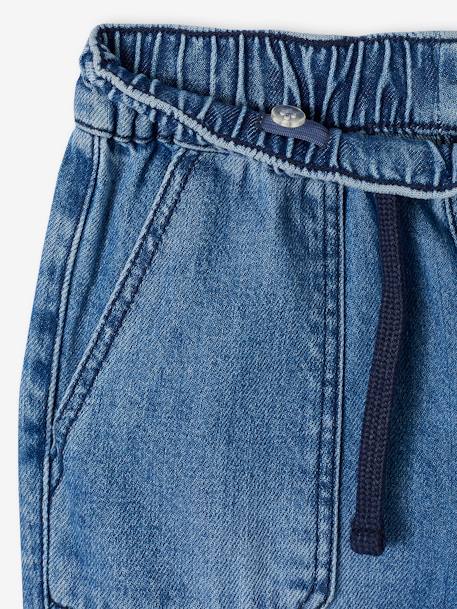 Jungen Cargo-Jeans mit Dehnbund Oeko-Tex, Bundweite verstellbar blue stone+double stone 5