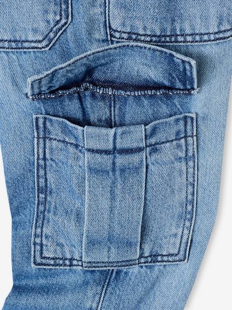 Jungen Cargo-Jeans mit Dehnbund Oeko-Tex, Bundweite verstellbar blue stone+double stone 6