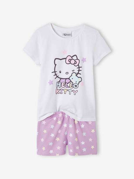 Kurzer Kinder Schlafanzug HELLO KITTY lila 1