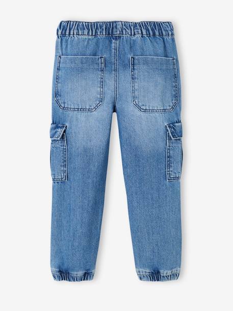 Jungen Cargo-Jeans mit Dehnbund Oeko-Tex, Bundweite verstellbar blue stone+double stone 4