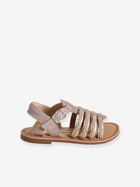 Kinder Riemchen-Sandalen mit Anziehtrick - gold - 2