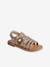 Kinder Riemchen-Sandalen mit Anziehtrick gold 1