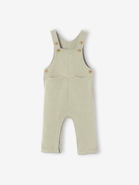 Jungen Baby Latzhose aus Sweatware Oeko-Tex - dunkelgrau meliert+grün+marine - 6