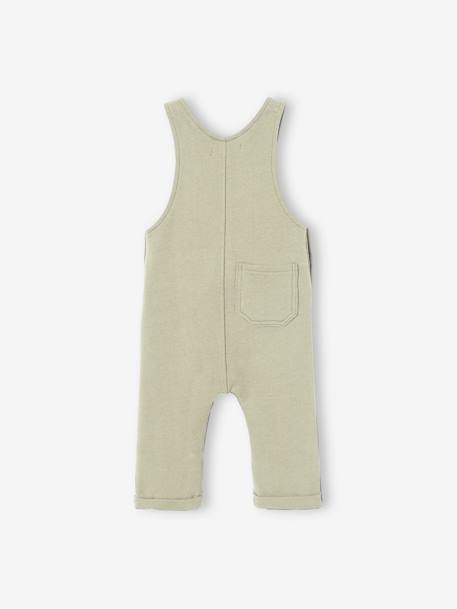 Jungen Baby Latzhose aus Sweatware Oeko-Tex - dunkelgrau meliert+grün+marine - 7