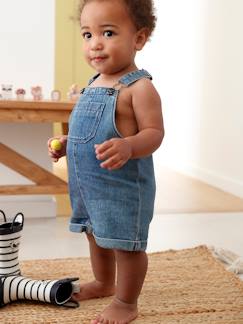 Babymode-Jumpsuits & Latzhosen-Kurze Baby Latzjeans