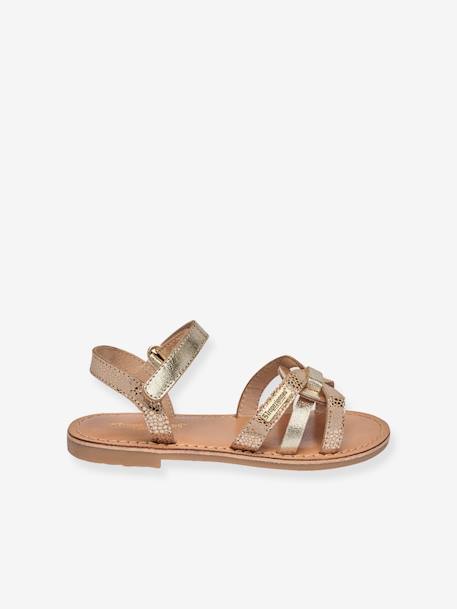 Mädchen Klett-Sandalen Badalia LES TROPEZIENNES PAR M. BELARBI beige golden 2