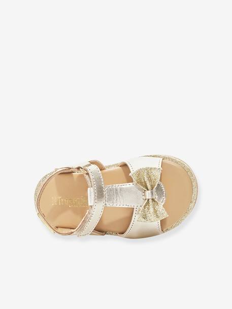 Baby Klett-Sandalen Izorro LES TROPEZIENNES PAR M. BELARBI - beige golden+rosa - 3