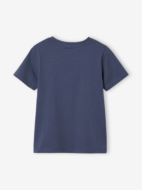 Jungen T-Shirt mit Recycling-Baumwolle Tiermotive grau meliert+schieferblau 6