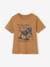 Jungen T-Shirt mit Dino-Print, Recycling-Baumwolle cappuccino+graublau 1