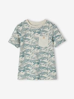 Jungen T-Shirt, Print und Brusttasche Oeko-Tex  [numero-image]