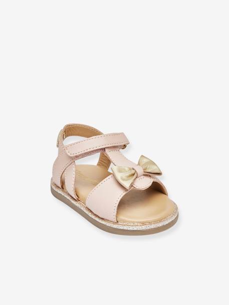 Baby Klett-Sandalen Izorro LES TROPEZIENNES PAR M. BELARBI - beige golden+rosa - 4